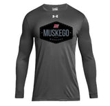 Under Armour Gray Locker 2.0 Long Sleeve T-Shirt - Sale!