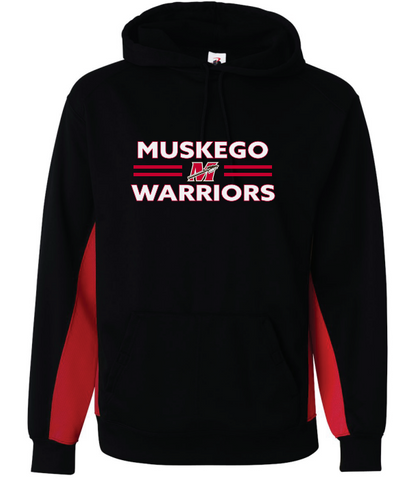 Men's Black/Red Performance Hoodie