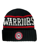 Knit Black Warrior Patch Hat by Pukka