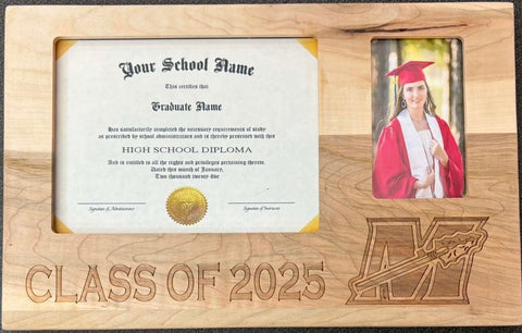 Class of 2025 Diploma Picture Frame