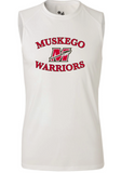 Men's White Performance Sleeveless Tank T-Shirt