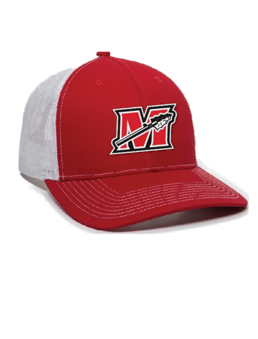 Under Armour Red & White Warrior Trucker Baseball Cap