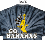 Black Tie Dye "Go Bananas" T-Shirt