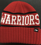 Knit Red Warrior Patch Hat by Pukka