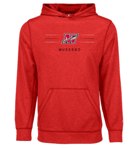 Youth Recruit "M" Red Performance Hoodie