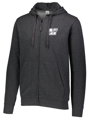 Men's Carb Heather Full-Zip Embroidered Hoodie by Augusta - Sale!