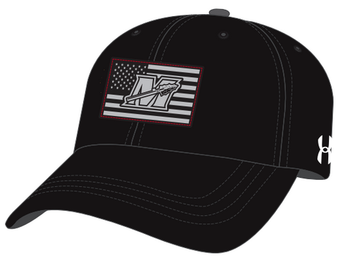 UA Classic Fit Warrior Flag Black Baseball Cap