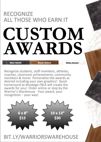 Award & Recognition Plaques 6 x 8"