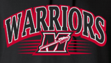Warriors M Stripe Black T-Shirt - Sale!