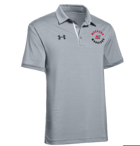 Men's Under Armour Steel Gray Elevate Polo Shirt - Sale!