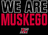 Youth Black Under Armour Locker "We Are Muskego" S/S Performance Shirt
