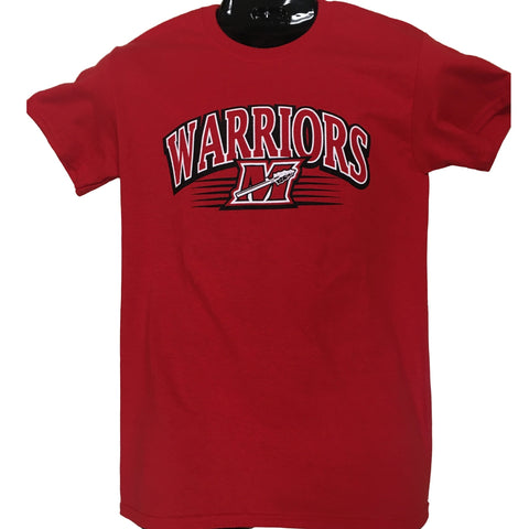 Warriors M Stripe Red T-Shirt - Sale!